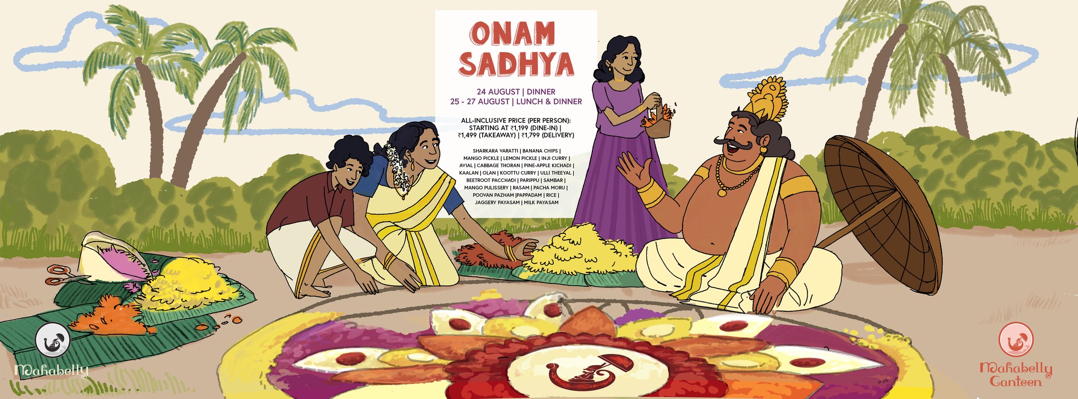 Mahabelly Onam Sadhya 2026 — menu & details